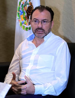El canciller Luis Videgaray indicó que con el apoyo de la ONU, países amigos están enviando a México equipos especializados de ayuda. (ARCHIVO)