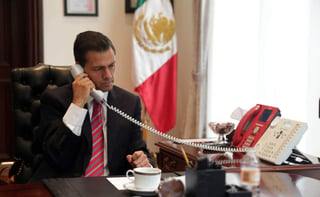 Peña Nieto recibió este miércoles llamadas telefónicas de los jefes de Estado de España, Estados Unidos y Colombia. (ARCHIVO)