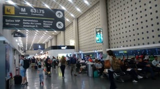 Actividad. El Aeropuerto Internacional de la Ciudad de México (AICM) opera de manera normal. (EL SIGLO DE TORREÓN/EDITH GONZÁLEZ)