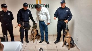 Los rescatistas caninos, 'Ágatha' y 'Zeus', ya están de vuelta en Torreón. (EL SIGLO DE TORREÓN)