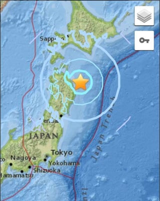 La Agencia Meteorológica de Japón informó que el sismo ocurrió a las 5:22 horas (0822 GMT) del miércoles. (ESPECIAL)