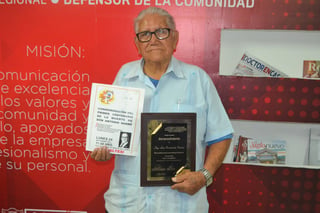 Destacado. En el marco del 87 aniversario de la Narro, la Universidad le realizó un homenaje a Don Luis Castañeda. (ANGÉLICA SANDOVAL)