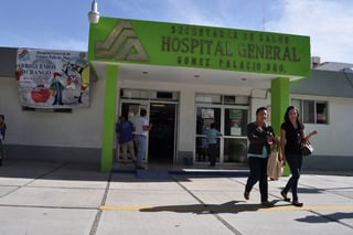 Atención médica. La menor lesionada fue trasladada al Hospital General de Gómez Palacio. (ARCHIVO)