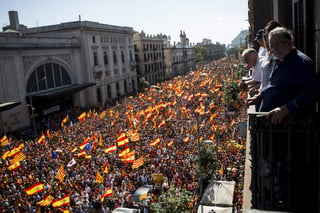Se celebró una multitudinaria manifestación en Barcelona. (EFE)