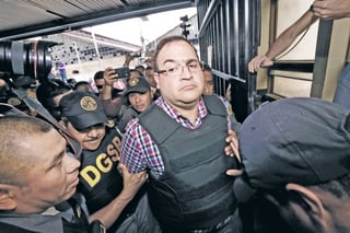 Tras las rejas. El exgobernador de Veracruz, Javier Duarte, fue detenido en abril en Guatemala. (AGENCIAS)