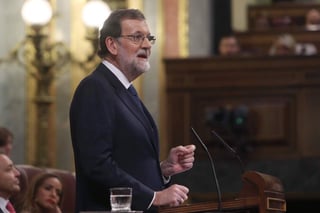 Rajoy compareció hoy en el Congreso para dar su punto de vista sobre la situación en la región de Cataluña. (EFE)