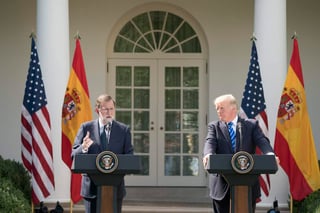 Unidad y apoyo. Mariano Rajoy visitó la Casa Blanca el pasado 27 de septiembre y Trump manifestó su apoyo por la unidad.