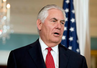 Tillerson afirmó que los esfuerzos diplomáticos del gobierno de Estados Unidos para tratar de resolver la crisis de Corea del Norte 'continuarán hasta que caiga la primera bomba'. (AP)