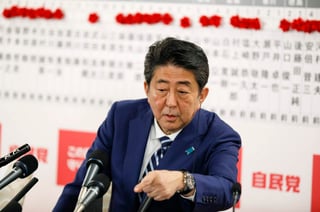 El Partido Liberal Democrático (PLD) de Abe ganó al menos 264 de los 465 asientos de la Cámara Baja del Parlamento, con lo que se asegura la mayoría absoluta a pesar de perder apoyos. (EFE) 