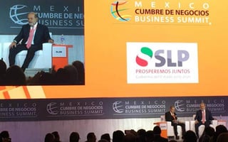 Cumbre. El empresario Carlos Slim participó en la Cumbre de Negocios en San Luis Potosí. (NOTIMEX)