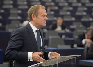 En sus manos. Donald Tusk declaró que depende de Londres cómo termine la negociación del divorcio con la Unión Europea. (EFE)