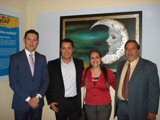 Fernando Escalera, Guillermo García, Lucero Acosta y Jorge Arce