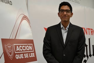 Orgullo. Aldo, joven del ejido La Libertad becado al cien en el Tec de Monterrey, es uno de los participantes de Encuentro Siglo. (EDITH GONZÁLEZ)