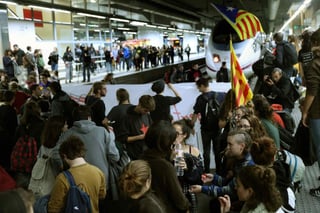 Cortaron seis vías del AVE de la estación de Sants de Barcelona. (EFE)