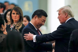 Trump exhortó a su colega chino, Xi Jinping a trabajar “intensamente” en esta cuestión con el fin de detener el programa nuclear norcoreano, que amenaza la seguridad regional y mundial. (EFE)