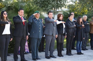 Evento. El alcalde y los miembros del Cabildo realizaron evento correspondiente al aniversario de la Revolución Mexicana. (EL SIGLO DE TORREÓN) 