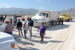 Carretera. Los marmoleros de La Mina siempre han estado solicitando apoyo para su camino de acceso. (EL SIGLO DE TORREÓN) 