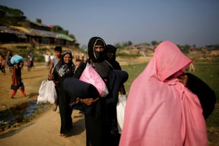 Desplazados. Más de 62 mil rohingya han huido de Myanmar a Bangladesh desde el pasado 25 de agosto. (AP)