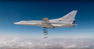 Desde el cielo. Aviones de combate rusos atacaron la víspera la localidad de Al Shafa. (AP)