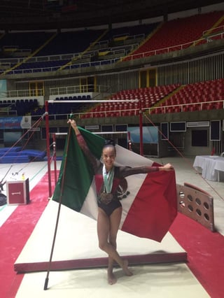 La deportista de 13 años de edad y alumna de la Escuela de Gimnasia de La Laguna (Esgila) Campus Estrella.
