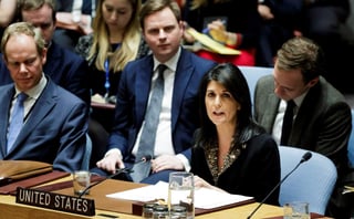'Lo que hemos visto hoy en el Consejo de Seguridad es un insulto. No será olvidado', dijo Haley después de vetar el texto, que pedía a su país dar marcha atrás a la decisión sobre Jerusalén. (EFE)