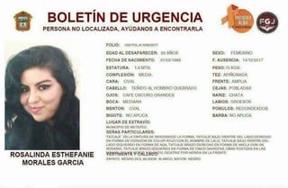 Alejandro Gómez Sánchez, fiscal general de Justicia del Estado de México, confirmó que la línea de investigación sobre el feminicidio de Rosalinda Esthefanie, de 29 años de edad, es sobre la ex pareja sentimental. (EFE)