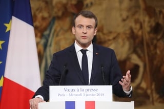 Promesa. Macron defenderá la libertad de expresión. (EFE)