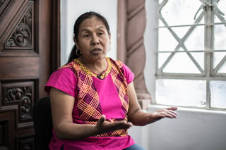 Olvidados. La aspirante presidencial María de Jesús Patricio, cree que es necesario visibilizar el dolor de los pueblos indígenas. (AGENCIAS)