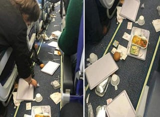 Un pasajero compartió las imágenes del caos. (INTERNET)