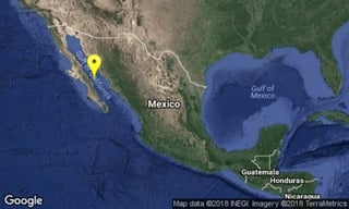 Ocurrió un sismo de magnitud preliminar 5.9, con epicentro a 81 kilómetros al norte de Loreto, Baja California Sur. (TWITTER)