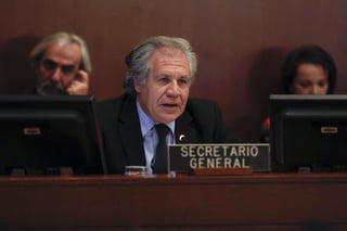En esa ocasión, el secretario general de la OEA, Luis Almagro, ratificó la propuesta de repetir los comicios, tras reunirse en Washington con el candidato opositor Salvador Nasralla, quien acusó al TSE de cometer fraude en favor de Hernández. (ARCHIVO)
