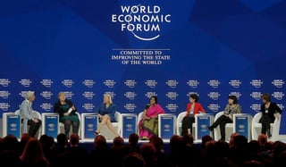 Davos. En el primer día del foro se observa a un grupo de mujeres líderes en el mundo hablando de su papel en todos los ámbitos. (EFE)