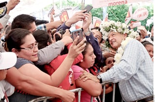 Visita. López Obrador continúa su gira por Chiapas.