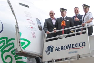 Aeroméxico anunció que el próximo 1 de marzo iniciará su nueva ruta Monterrey-Mérida, la cual operará con cuatro vuelos directos semanales con equipos Embraer 170, con capacidad para 76 pasajeros. (ARCHIVO)