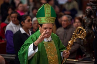 Rivera Carrera oficia su última misa como arzobispo primado de México. (ARCHIVO) 