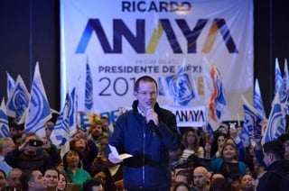 Es un cargo para el que este instituto político ha postulado únicamente a Ricardo Anaya Cortés. (ARCHIVO)