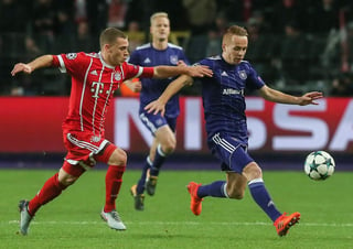 Anderlecht y Bayern Munich se enfrentaron en noviembre en la fase de grupos de la Champions. (Archivo)