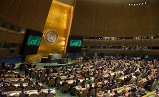 Temporal. Venezuela perdió de manera temporal su derecho de voto en la Asamblea General de la ONU. (ESPECIAL)