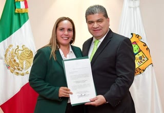 Anteriormente, Riquelme había designado a Alina Garza como titular del Deporte de Torreón en diciembre del 2013, cuando el ahora gobernador fue nombrado alcalde del citado municipio. (TWITTER)
