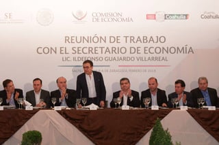 Desarrollo. El gobernador Miguel Riquelme Solís, aseguró que la entidad que representa es hoy un destino confiable para invertir.