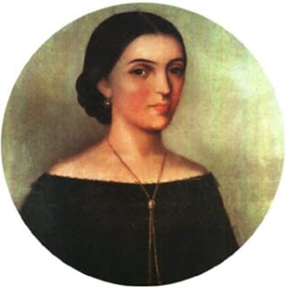 María Manuela Medina; retrato al óleo de la heroína guerrerense de la Independencia.
