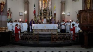 Se llevó a cabo en la Catedral de Santa María de Guadalupe a las 12 del medio día, con la presencia también de los sacerdotes pertenecientes a esta joven Diócesis y que es encabezada por monseñor. (EL SIGLO DE TORREÓN) 
