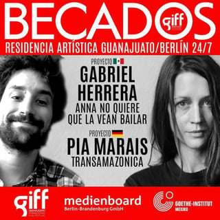 Es un apoyo que el GIFF otorga en conjunto con el Medienboard Berlin Brandenburg y el Goethe-Institut México. (TWITTER)