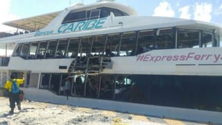 Hay 18 personas lesionadas por la explosión del ferry. (TWITTER) 