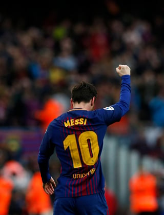 El argentino Lionel Messi definió el partido para su equipo ante el Atlético de Madrid. (AP)