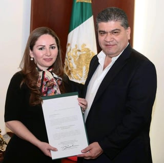 Anteriormente Katy Salinas Pérez desempeñó como directora del Centro de Justicia y Empoderamiento de las Mujeres en la región sureste del estado durante la administración de Rubén Moreira. (TWITTER)