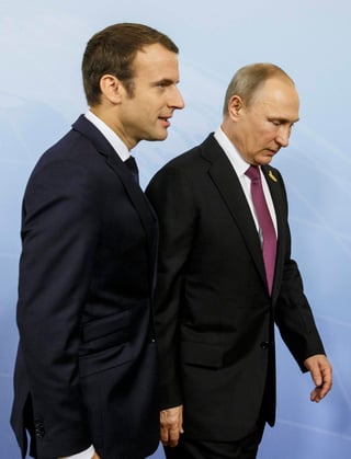 Macron pidió a Putin que Damasco 'cese los bombardeos'. (EFE)