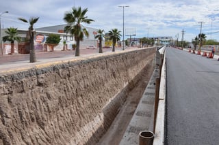 Metrobús. Las obras del Metrobús llevan un avance considerable en el municipio vecino de Torreón, Coahuila. (EL SIGLO DE TORREÓN)