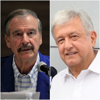 El ex presidente Vicente Fox reiteró que a Andrés Manuel López Obrador, candidato presidencial de Movimiento Regeneración Nacional (Morena), 'le valen m...' las instituciones. (ARCHIVO)