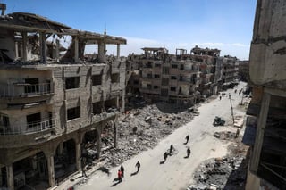 Han aislado las localidades de Duma, Harasta y las granjas de Al Rihan del resto de Guta Oriental, objetivo de una gran ofensiva militar por parte del régimen sirio. (ARCHIVO)